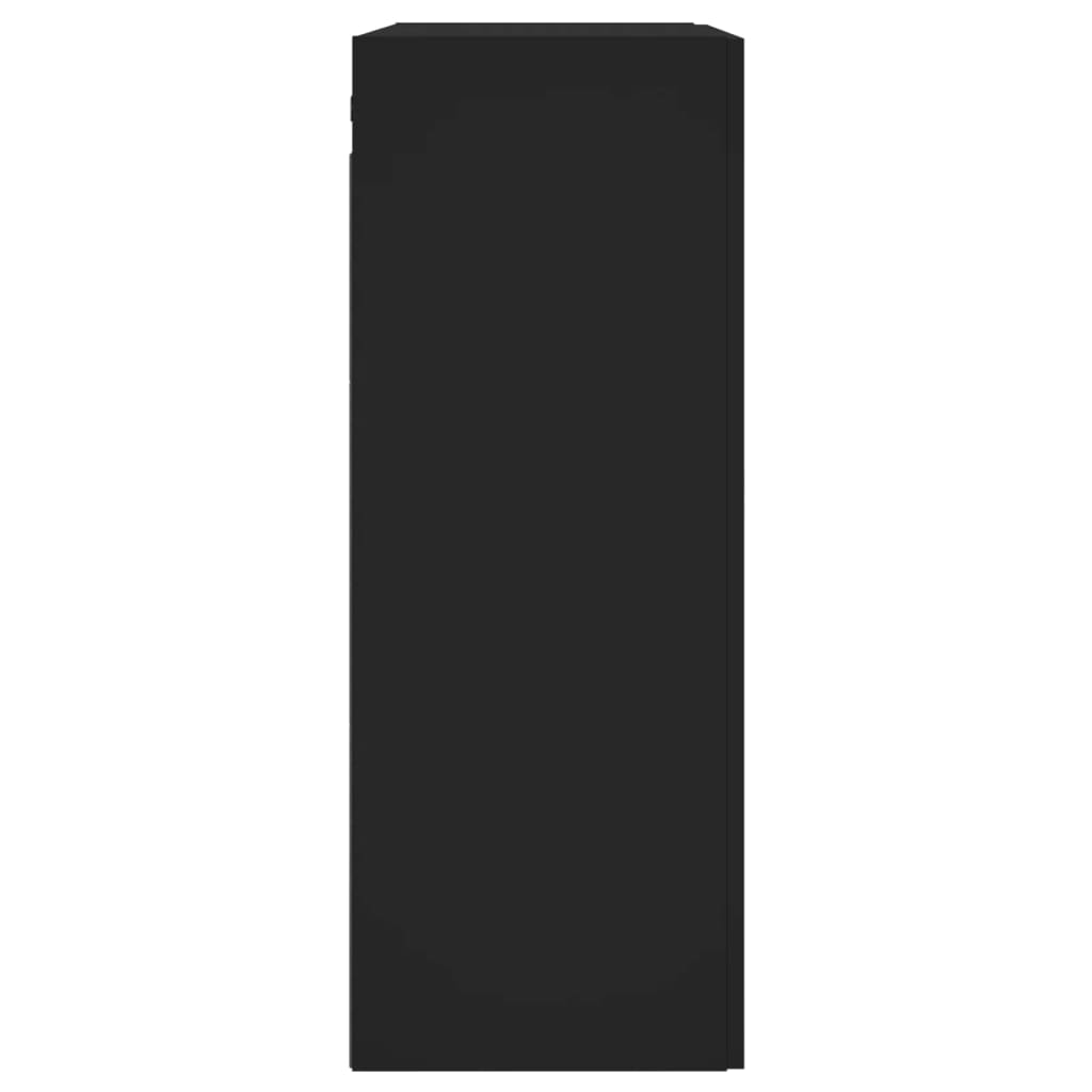 Nástěnná skříňka 69,5x34x90 cm dřevěné dřevo - černá, 1 - number 8.