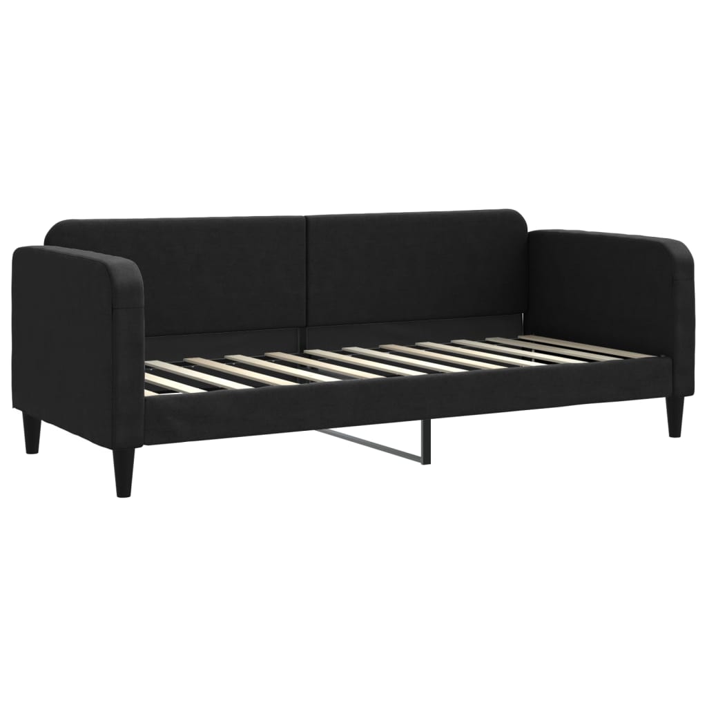 Daybed stof - sort, 80 x 200 cm, uden madras - number 2.