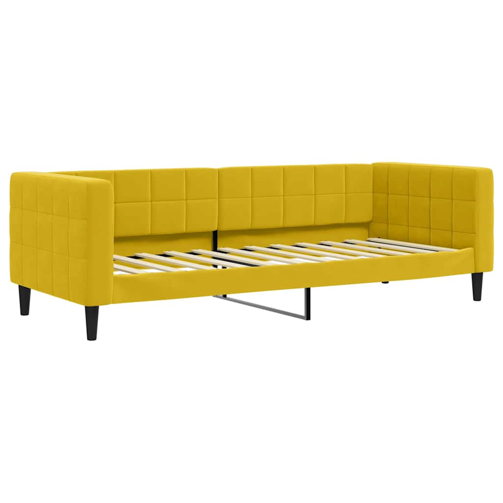 Daybed velor - yellow, 80 x 200 cm, bez materaca - number 2.