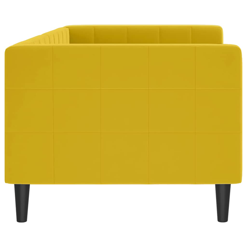 Daybed velor - yellow, 80 x 200 cm, bez materaca - number 4.