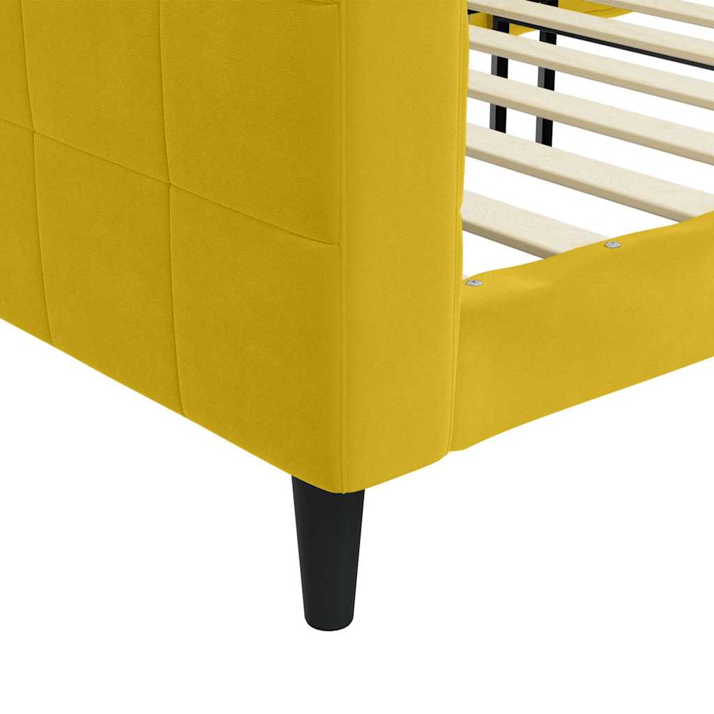 Daybed velor - yellow, 80 x 200 cm, bez materaca - number 6.