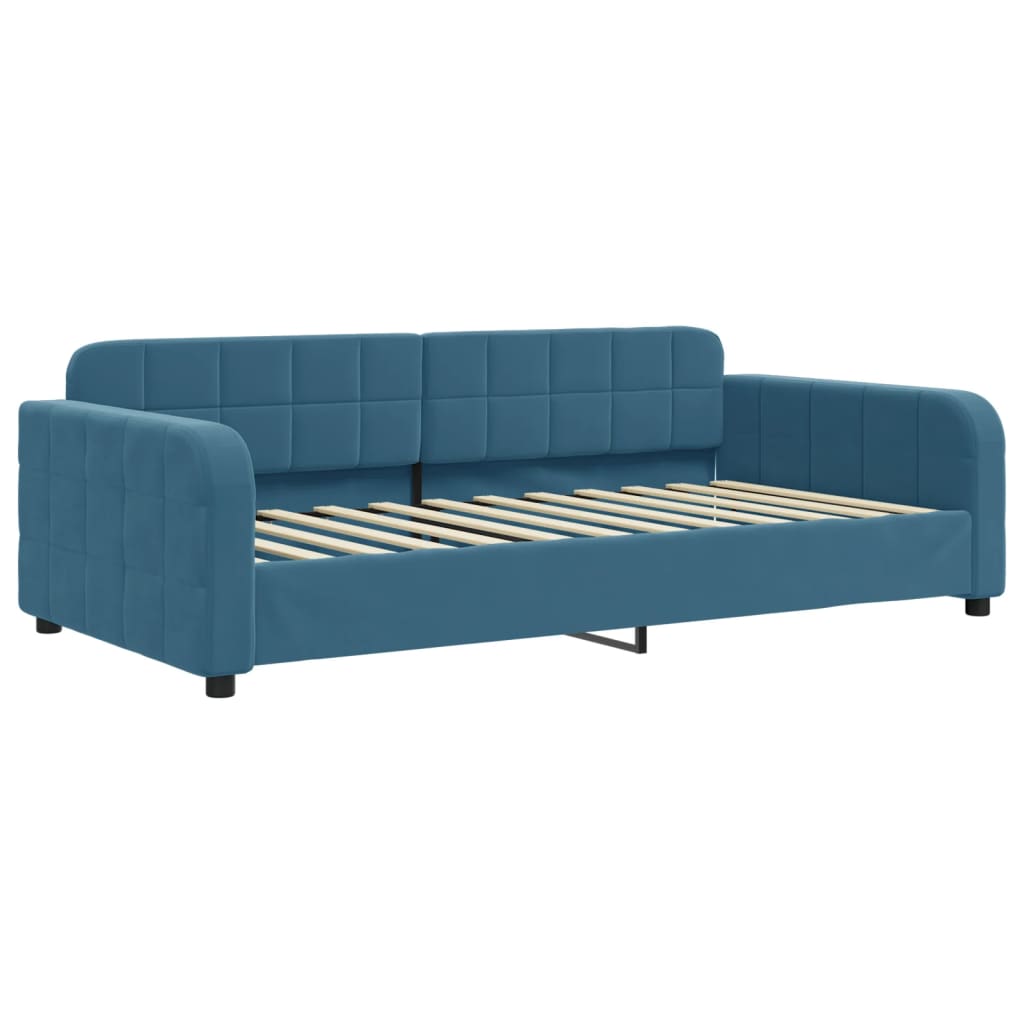 Daybed velour - sort, 80 x 200 cm, uten madrass - number 2.