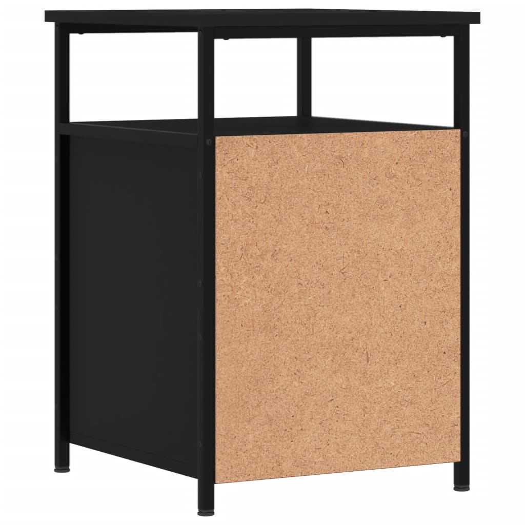 Bedside tables pc. 40x42x60 cm engineered wood - black, 2 - number 9.