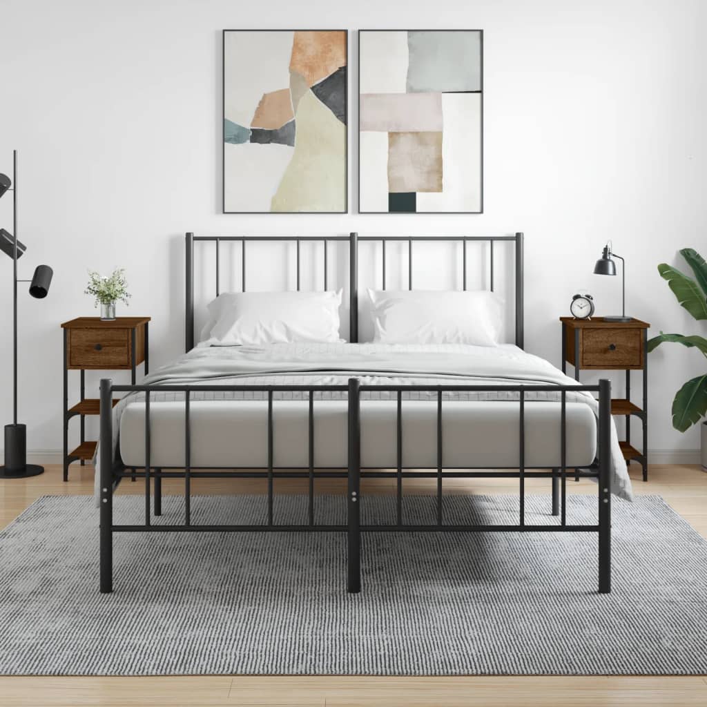 Sengeborde stk. 34x36x70 cm brun egetræsfarve - brun eg, 2-4 - number 1.