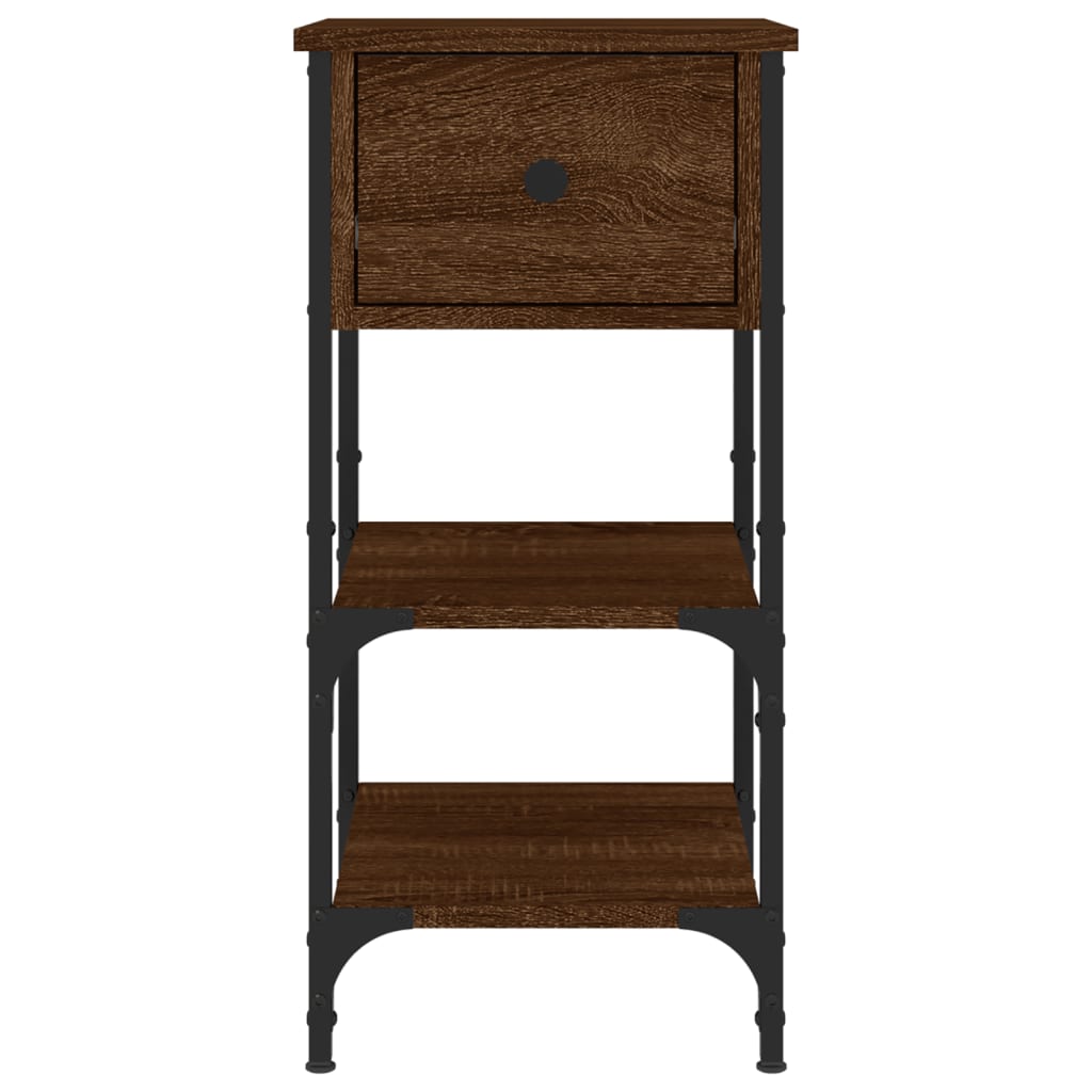 Sengeborde stk. 34x36x70 cm brun egetræsfarve - brun eg, 2-4 - number 7.