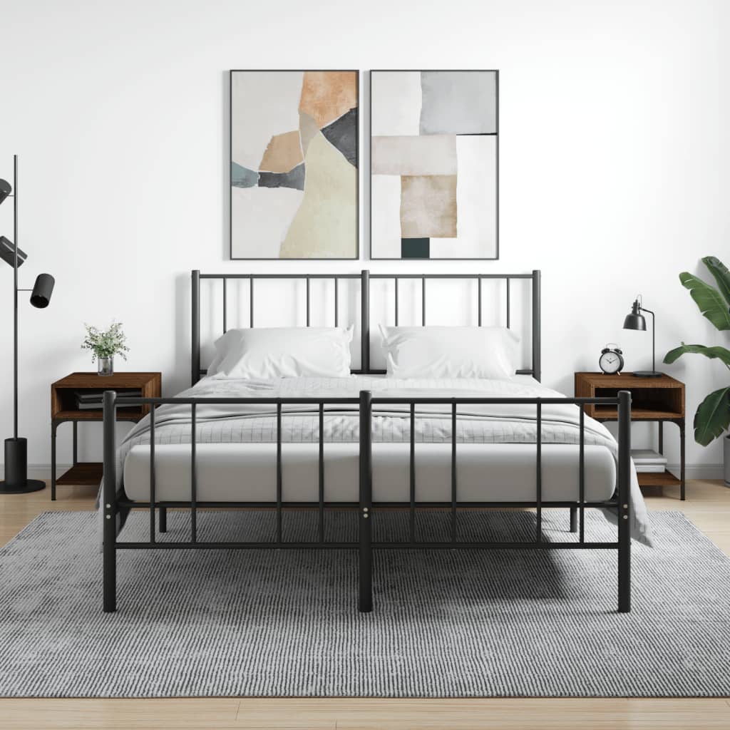 Sängbord st. 40x41x50 cm brun ekfärg - sonoma ek, 2 - number 1.