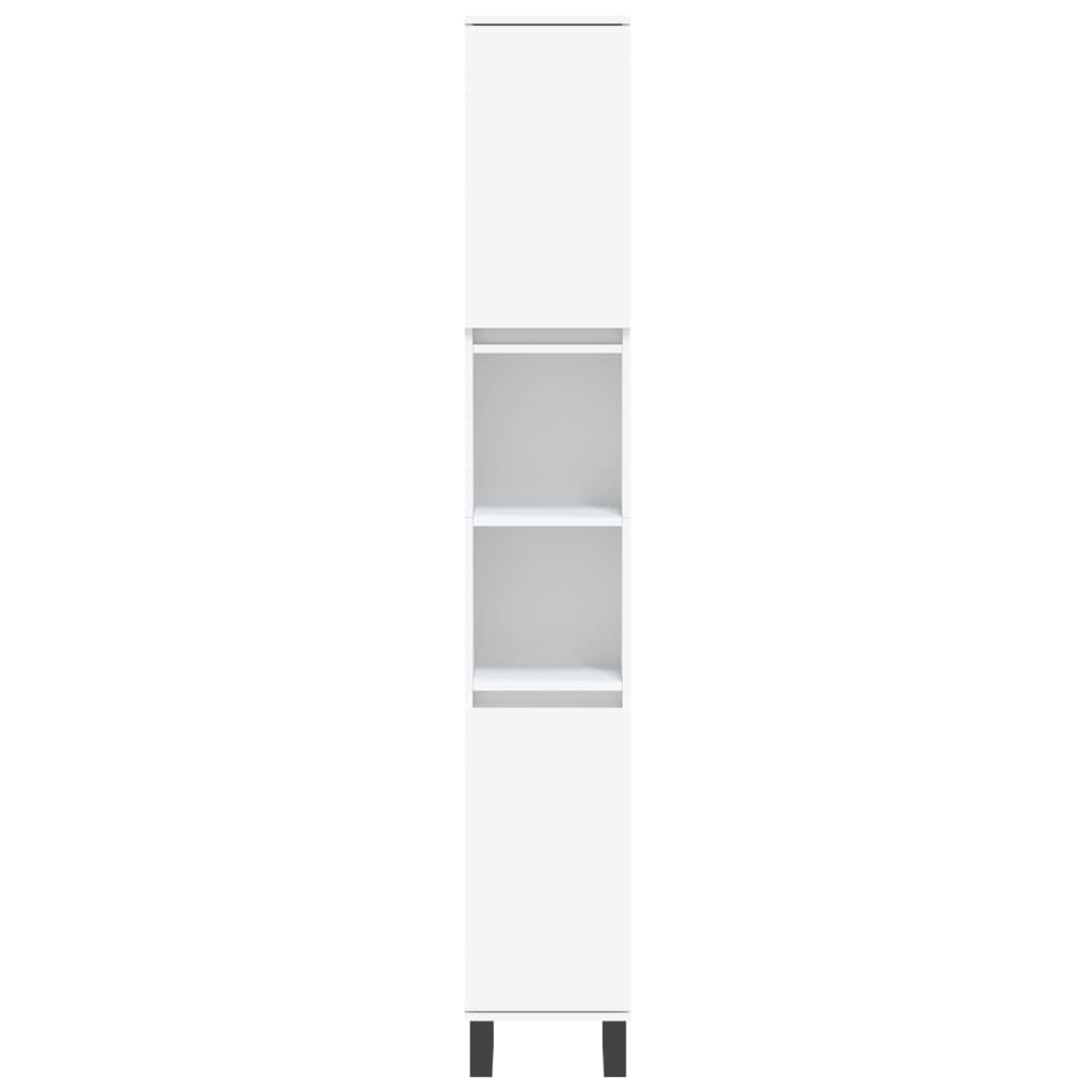 Møbelsæt til badeværelse dele konstrueret træ - hvid, 3 - number 6.