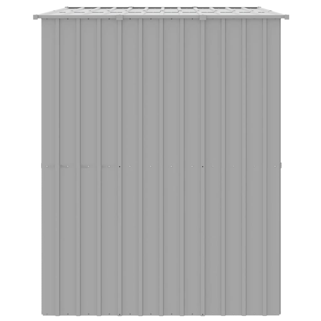 Niche pour chien avec toit en acier galvanisé - gris clair, 214 x 153 x 181 cm - number 4.