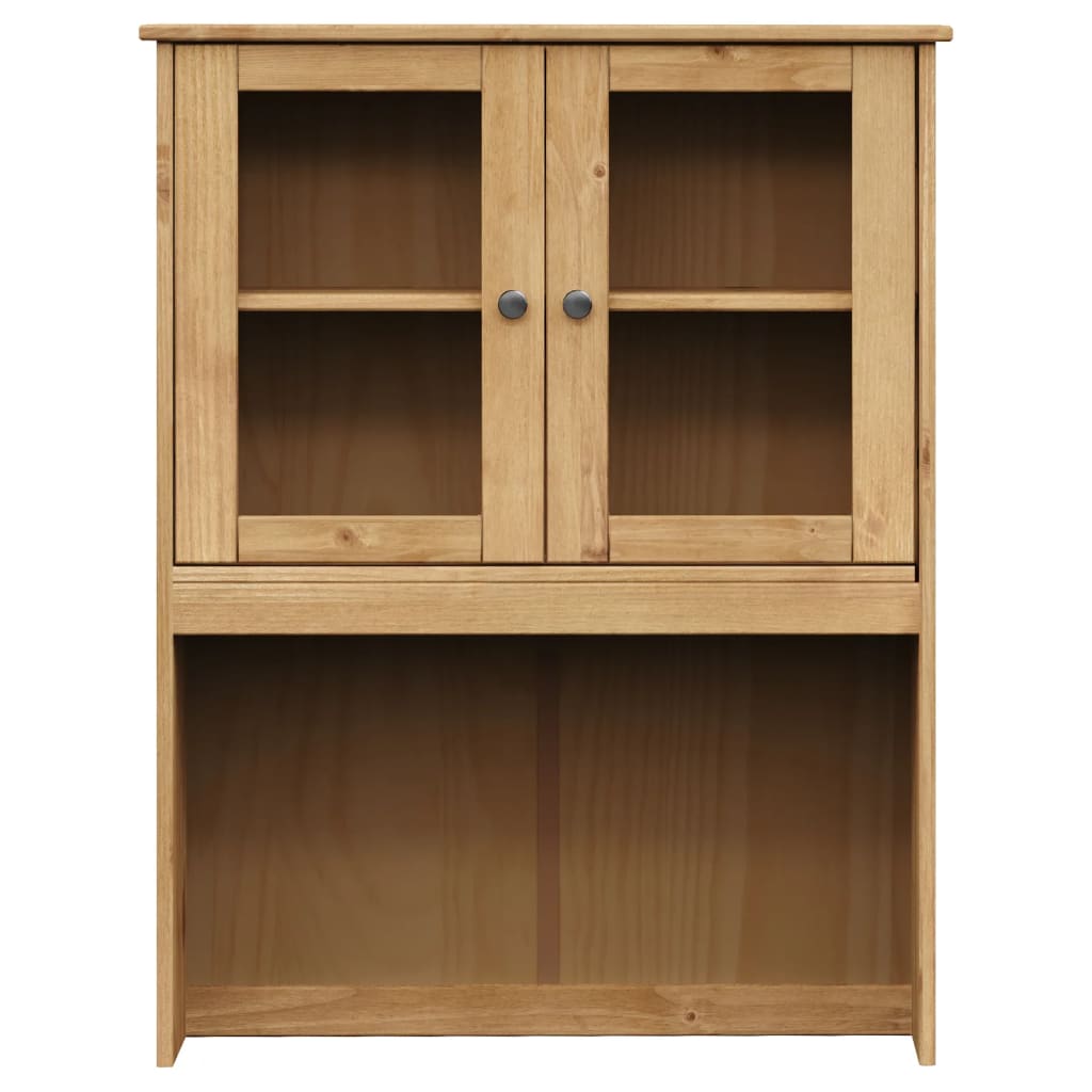 Side vigo 78x40x175 cm solid pine - brown, 1, with 2 doors - number 9.