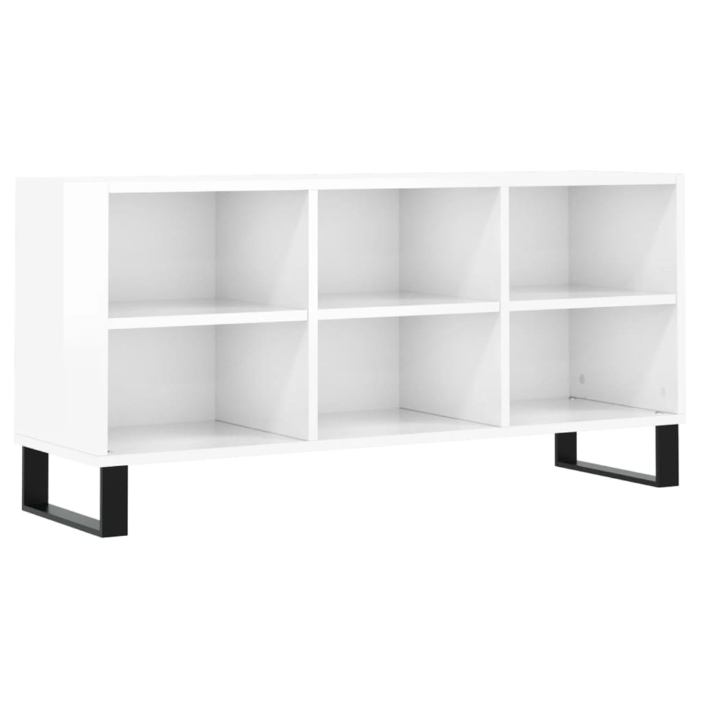Stolik pod tv 103,5x30x50 cm drewno klejone - betonowo-szary, 1 - number 2.
