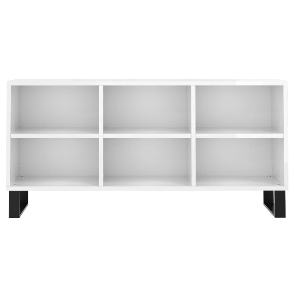 Stolik pod tv 103,5x30x50 cm drewno klejone - betonowo-szary, 1 - number 4.