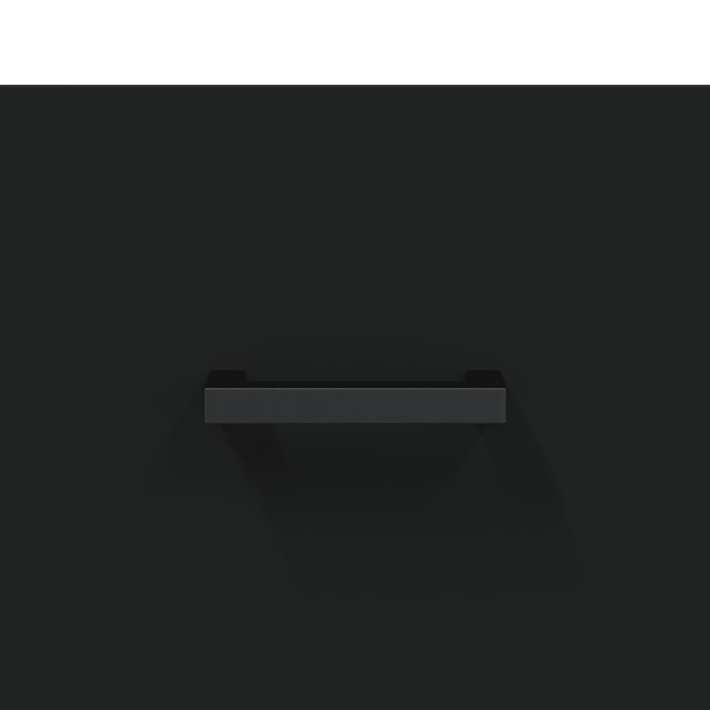 Sengeborde stk. 40x35x47,5 cm konstrueret træ - sort, 2 - number 10.