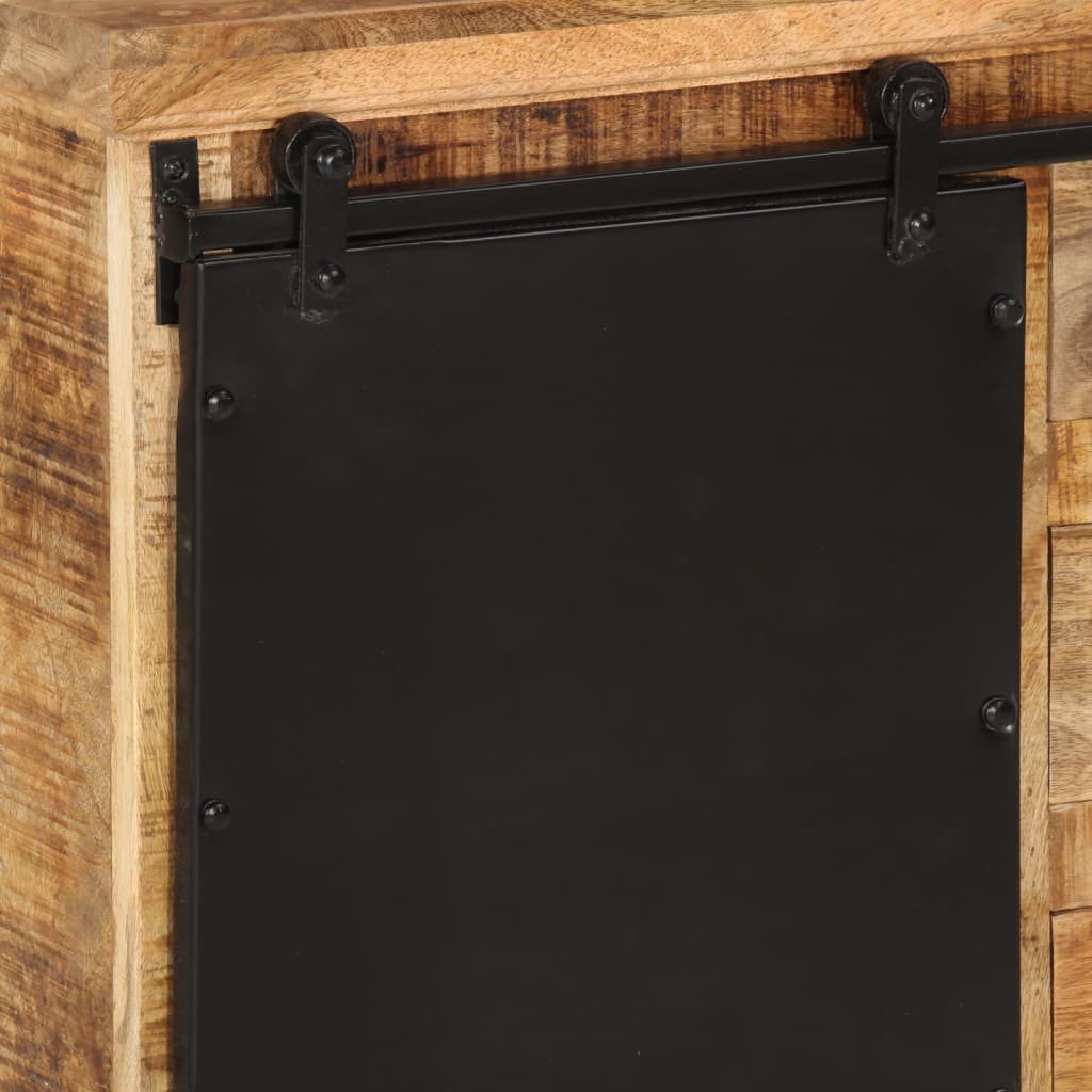 Skænk 80x30x55 cm massivt ru mangotræ - number 8.