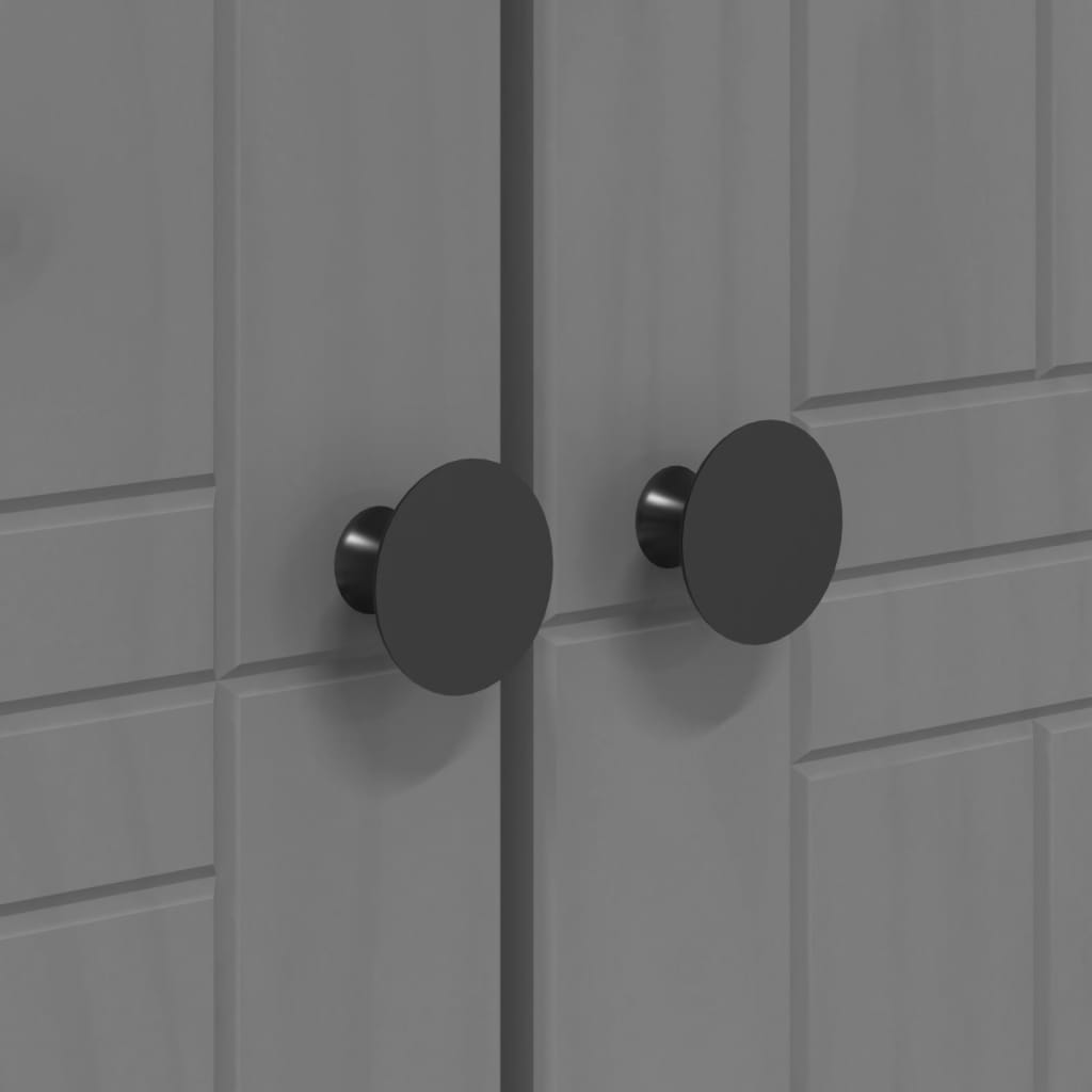 Klædeskab bodo 99x53,5x173 cm massivt fyrretræ grå - number 7.