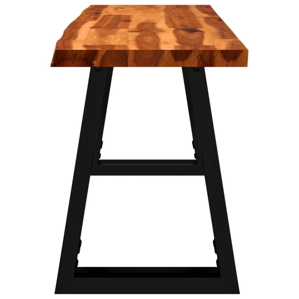 Bænk naturlig kant 110 cm massivt akacietræ - number 5.