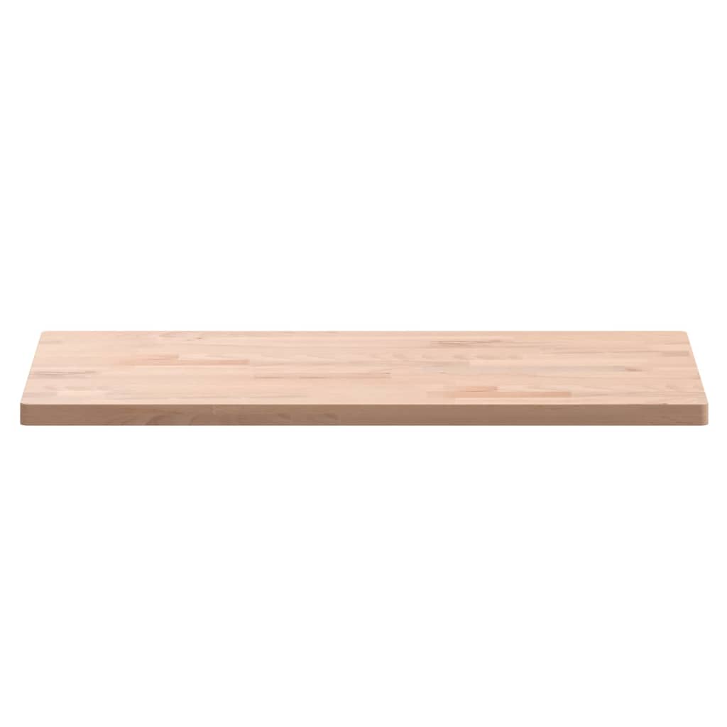 Bordplade 80x40x2,5 cm rektangulær massivt bøgetræ - naturfarvet, 80 x 40 x 2.5 cm, 1 - number 4.