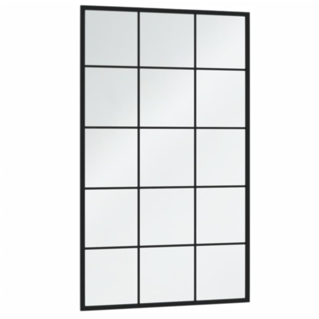 Wall mirror 3 pcs. 100x60 cm metal black - number 3.
