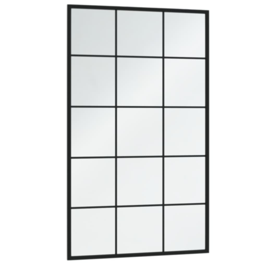 Wall mirror 6 pcs. 100x60 cm metal black - number 3.