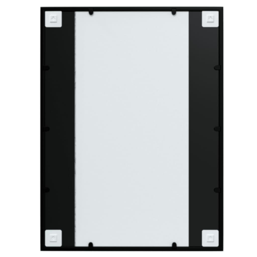 Vægspejl 2 stk. 80x60 cm metal sort - number 6.