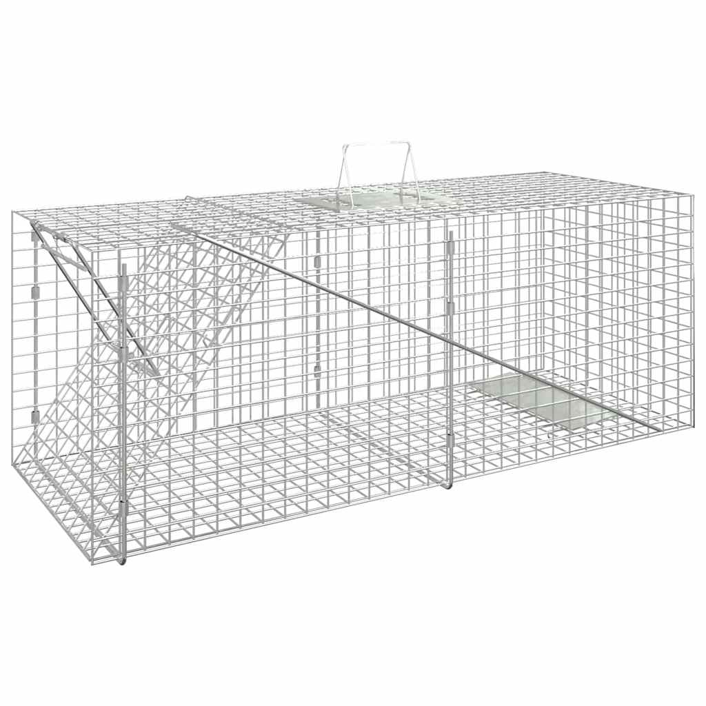 Dyrefælde 64,5x25x26,5 cm galvaniseret jern - number 1.
