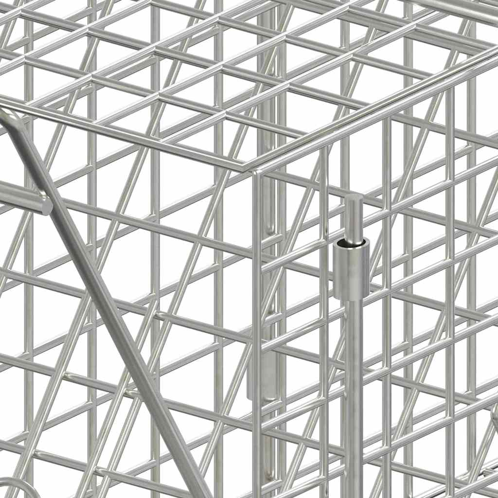 Dyrefælde 64,5x25x26,5 cm galvaniseret jern - number 5.