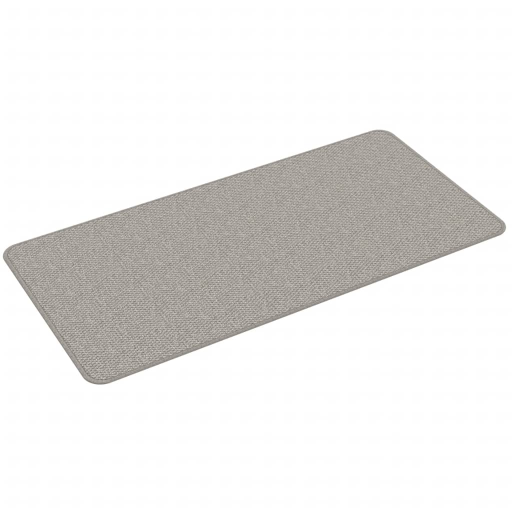 Le tapis fonctionne sisallook - gray-brown, 50 x 100 cm - number 2.