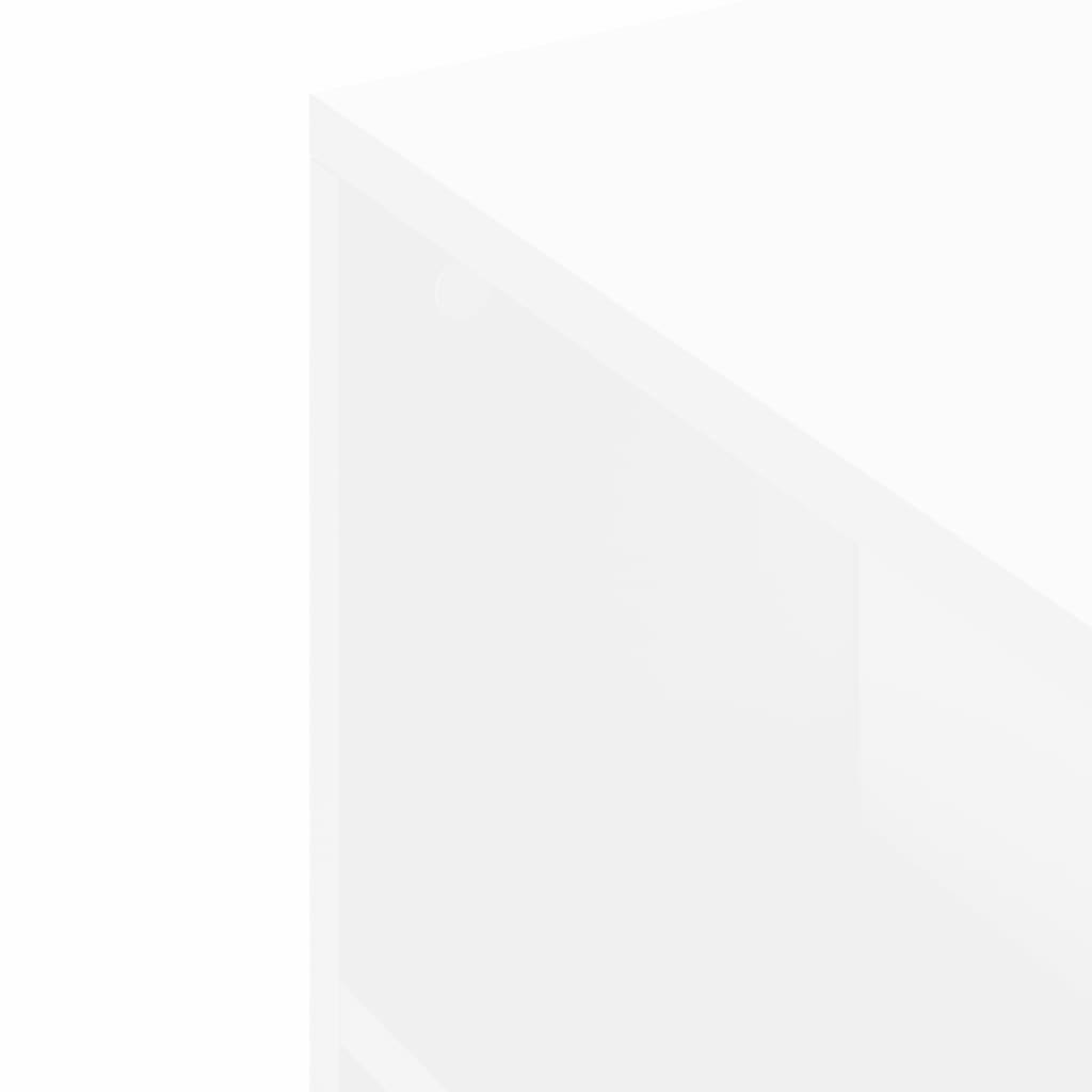 Tv-bord 102x34,5x43 cm konstrueret træ - hvid, 1 - number 9.