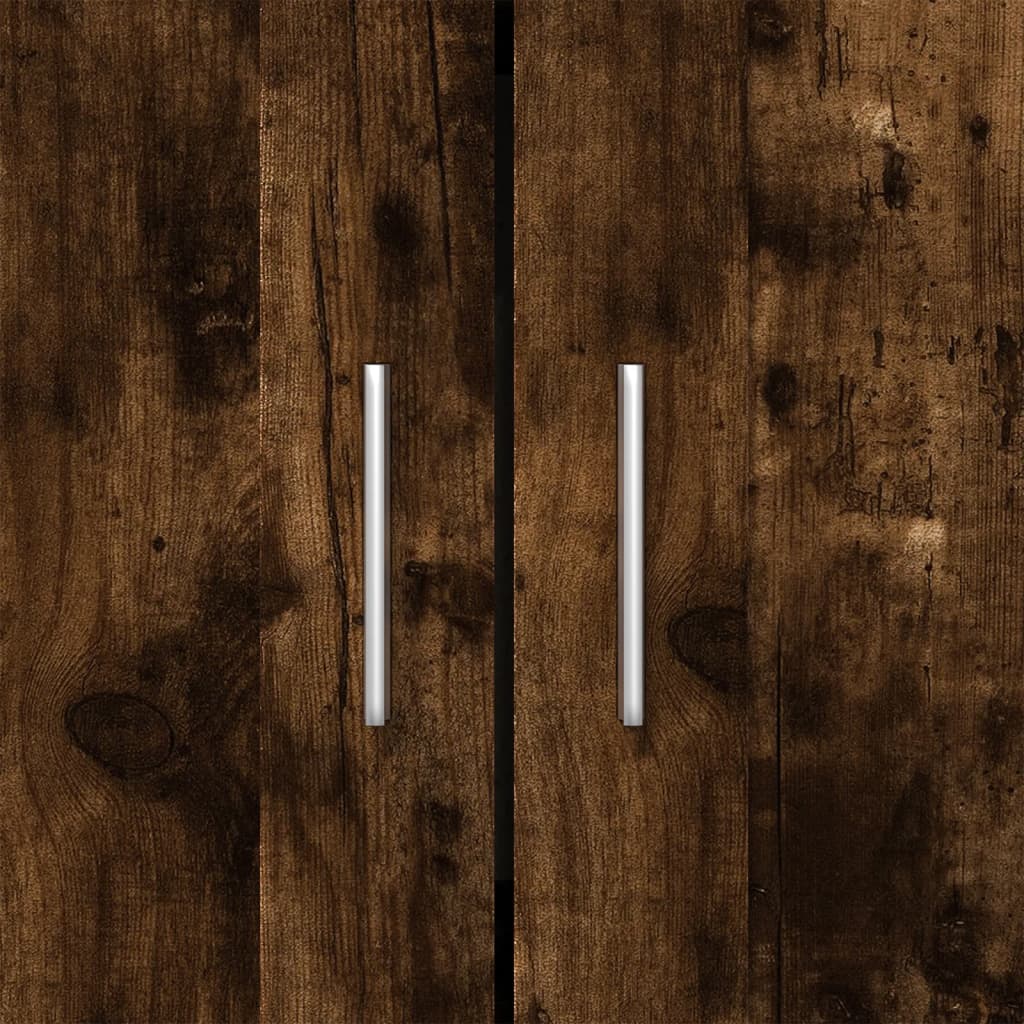 Regał 82,5x30,5x115 cm drewno klejone dąb wędzony - dąb wędzony, 1, 115 cm - number 9.