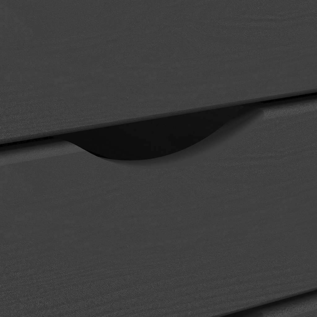 Skuffeskab moss massivt fyrretræ - grå, ooo 2, 1, x - number 8.