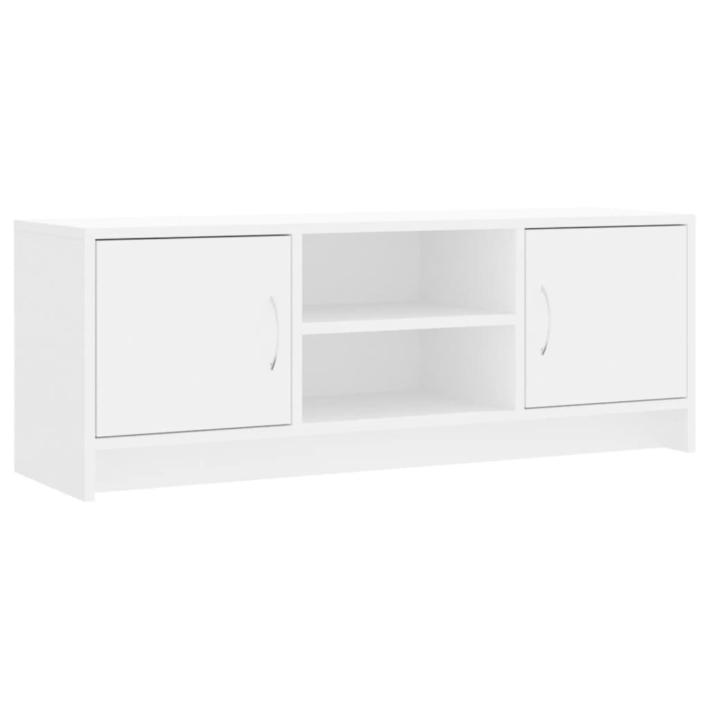 Stolik pod tv 102x30x37,5 cm drewno klejone - biały, 1 - number 2.