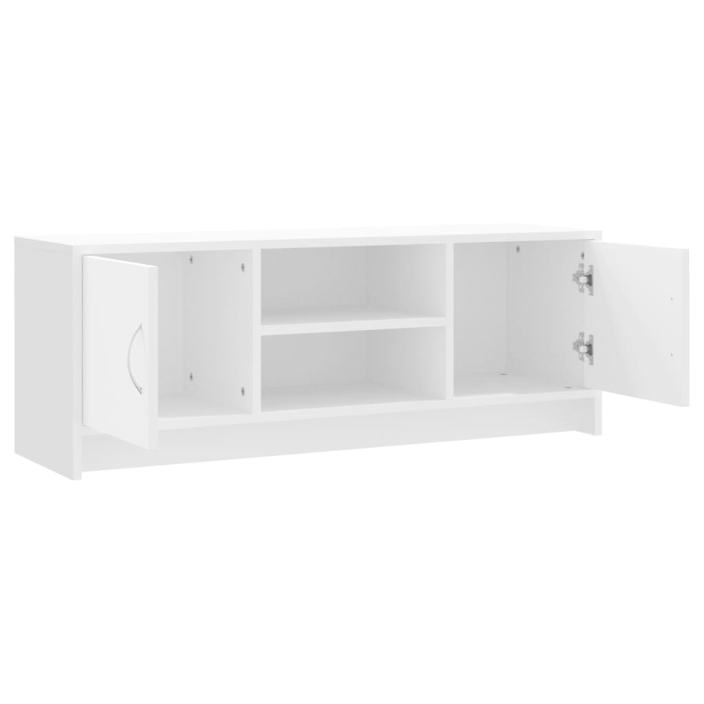 Stolik pod tv 102x30x37,5 cm drewno klejone - biały, 1 - number 6.
