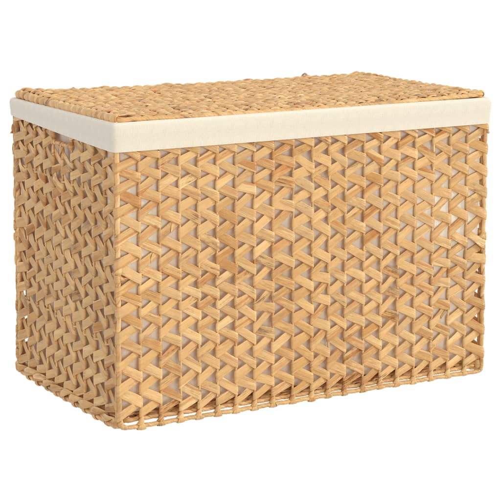 Laundry basket with 3 compartments 75x42.5x52 cm water hyacinth - number 4.