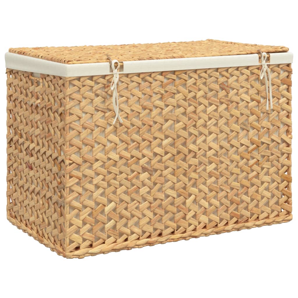 Laundry basket with 3 compartments 75x42.5x52 cm water hyacinth - number 7.