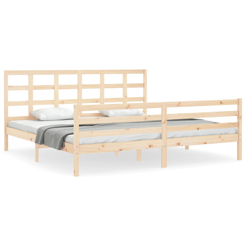 Bed frame with bed vogl solid wood - natural color, 200 x 200 cm, ooo 24 - number 2.