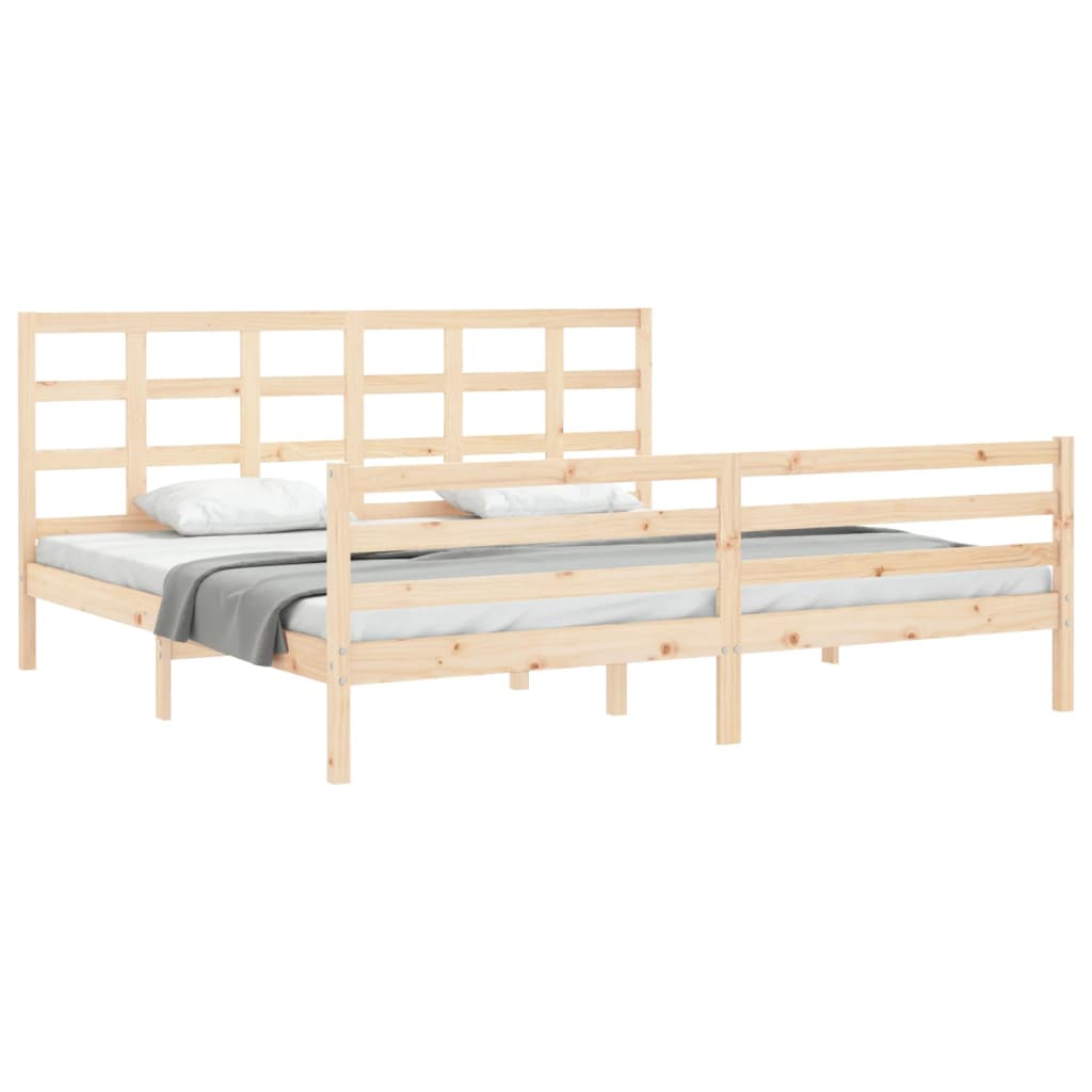 Bed frame with bed vogl solid wood - natural color, 200 x 200 cm, ooo 24 - number 3.