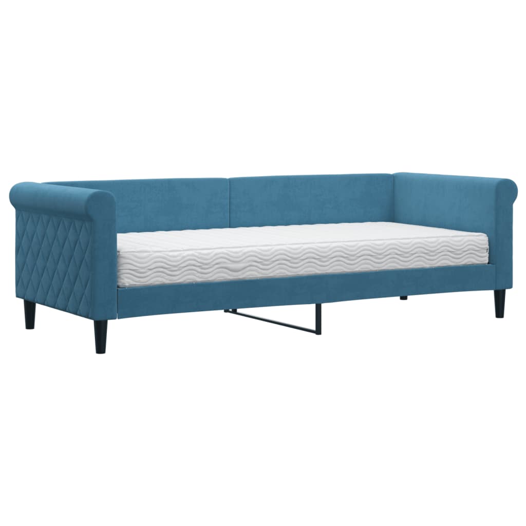 Daybed velor - blue, 80 x 200 cm, z materacem - number 2.