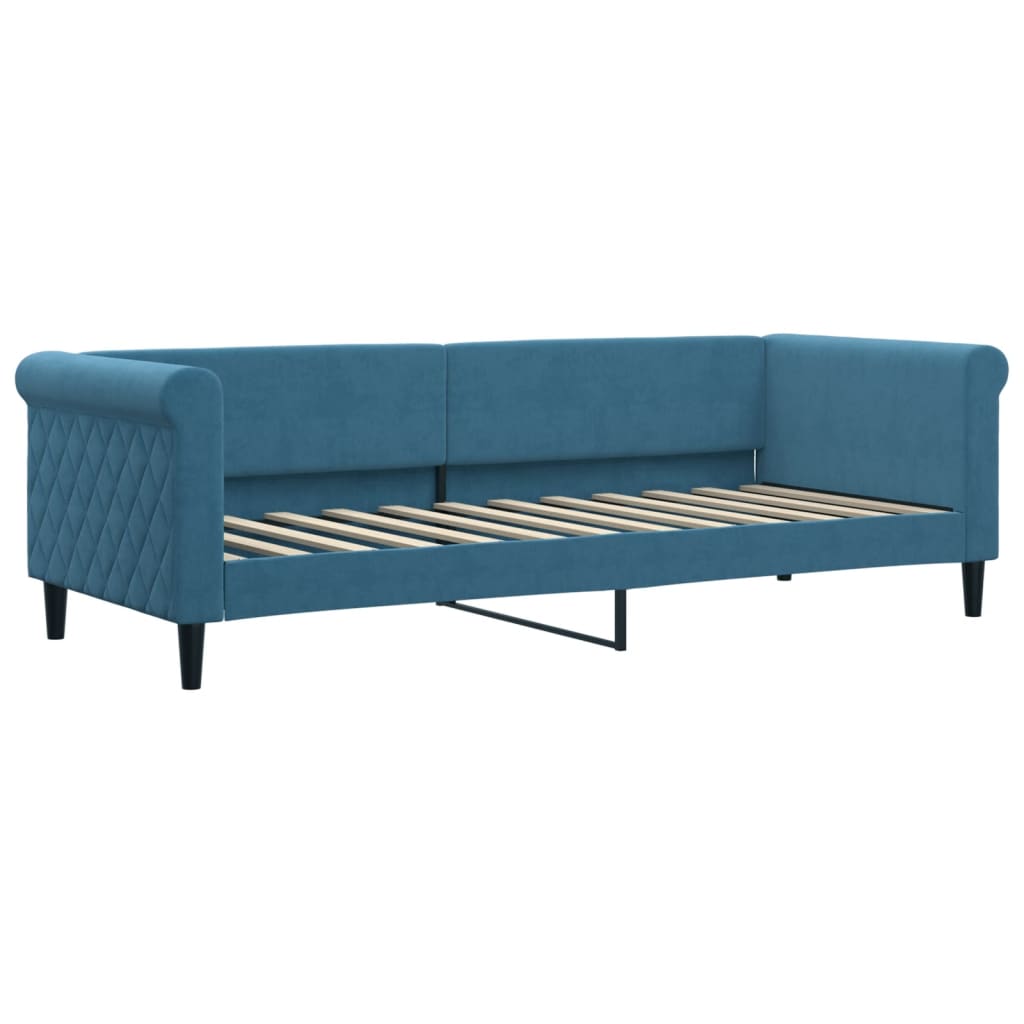 Daybed velor - blue, 80 x 200 cm, z materacem - number 3.