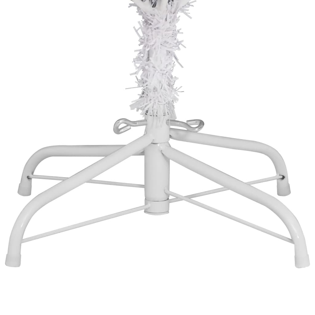Artificial christmas tree with christmas tree base hinged - white, 240 cm, 1, base - number 5.