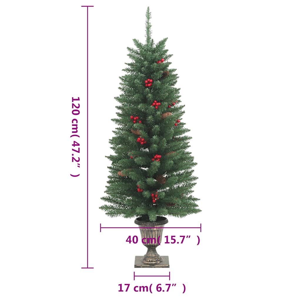Artificial christmas trees 2 pcs. 100 links 120 cm - green, 1 - number 10.