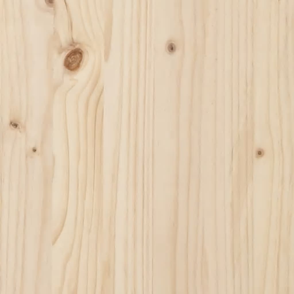 Sengeramme til juniorseng massivt fyrretræ - naturfarvet, 70 x 140 cm - number 9.