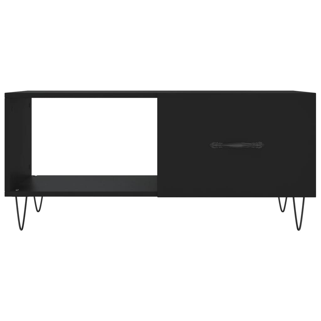 Stolik kawowy 90x50x40 cm drewno klejone - czarny, 1 - number 5.