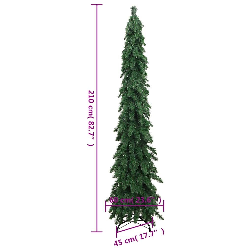 Artificial christmas tree with 130 leds 210 cm - number 11.