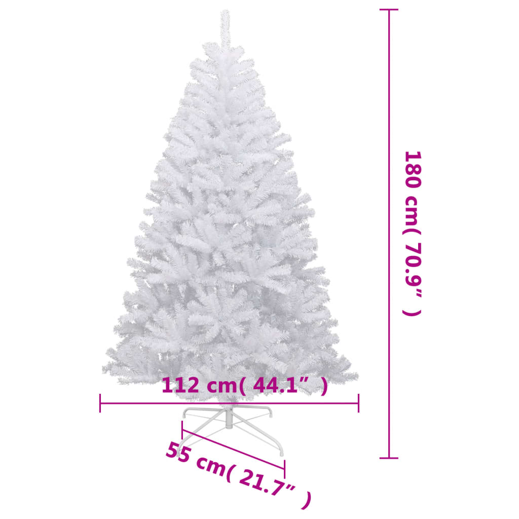 Artificial christmas tree with snow hinged - white, 180 cm, 1, base - number 9.