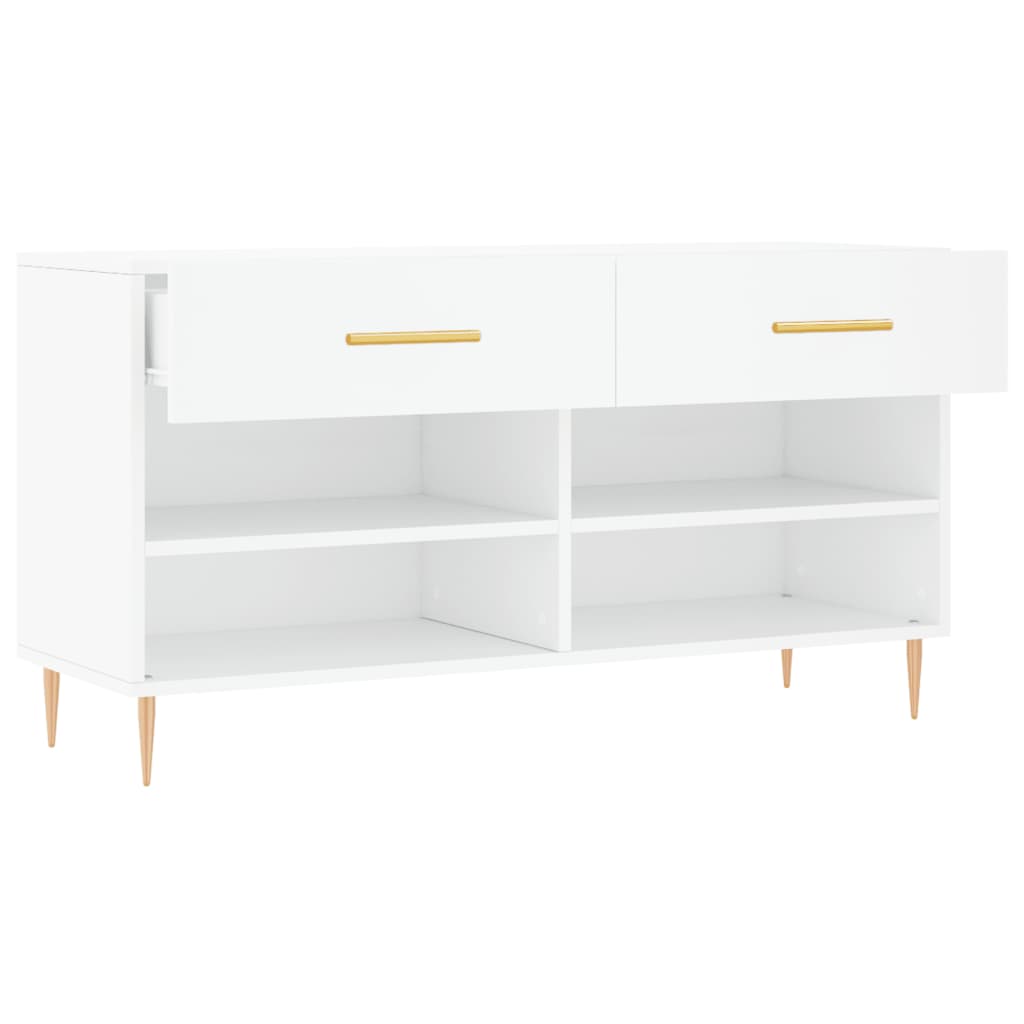 Banco zapatero 102x35x55 cm madera de ingeniería - blanco, 1 - number 5.