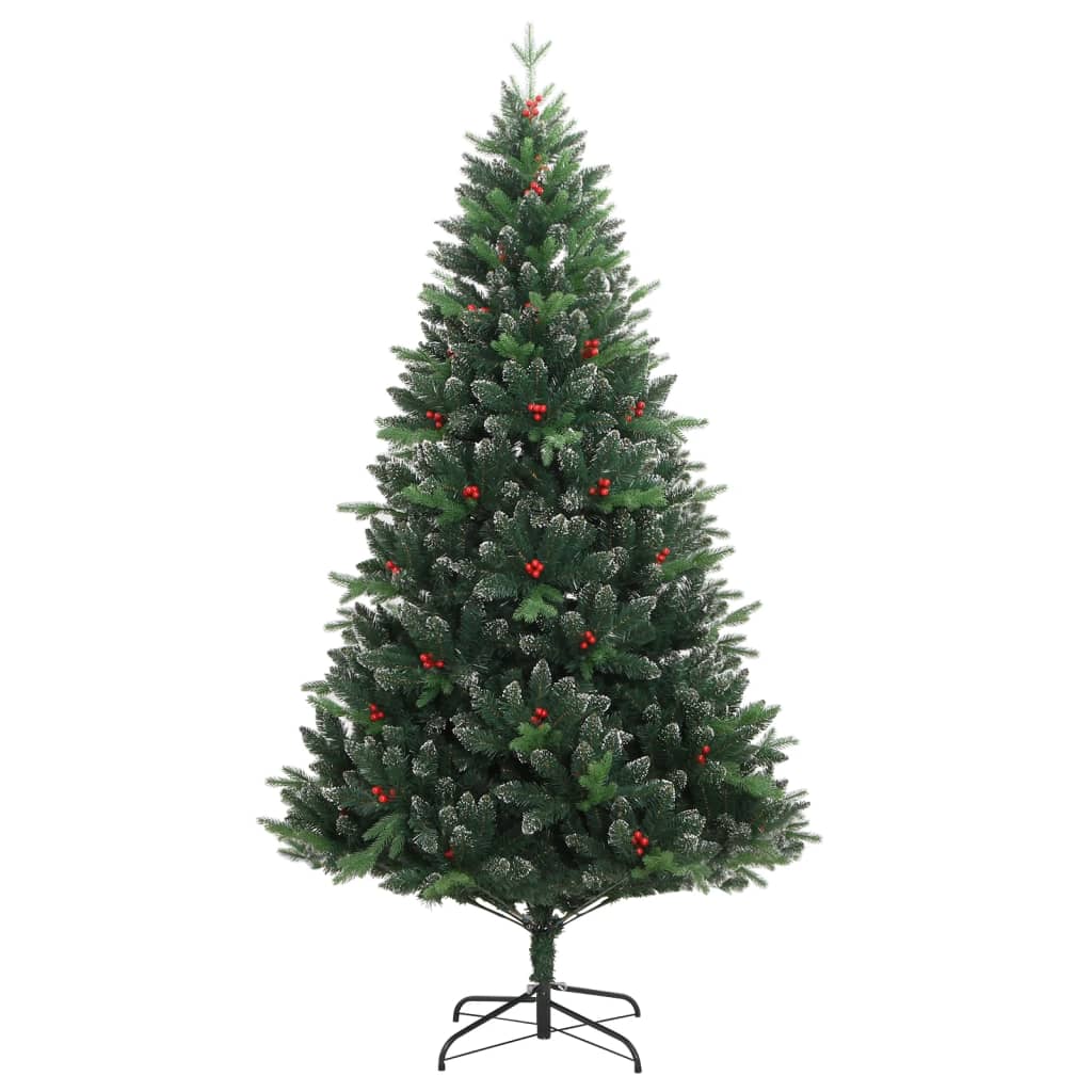 Artificial christmas tree with red berries hinged - 210 cm, 1, base, x - number 2.
