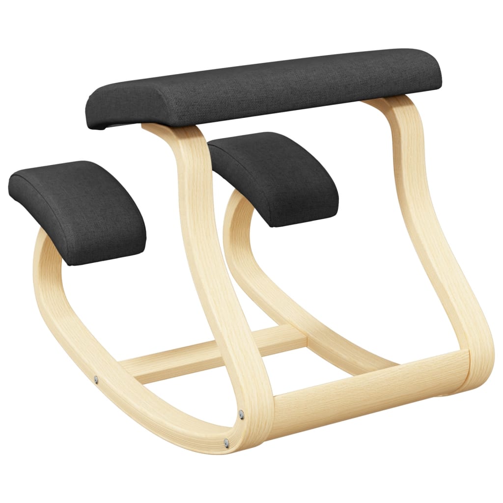 Knæstol 48x71x51 cm birkekrydsfiner - sort, 1 - number 5.