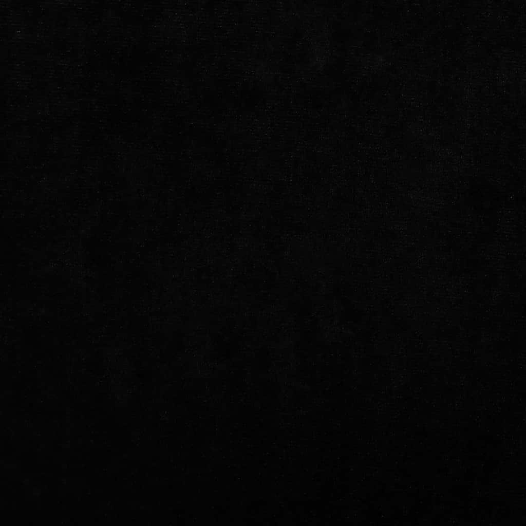 Dječja sofa - crna, 70 x 45 x 30 cm, baršun - number 6.