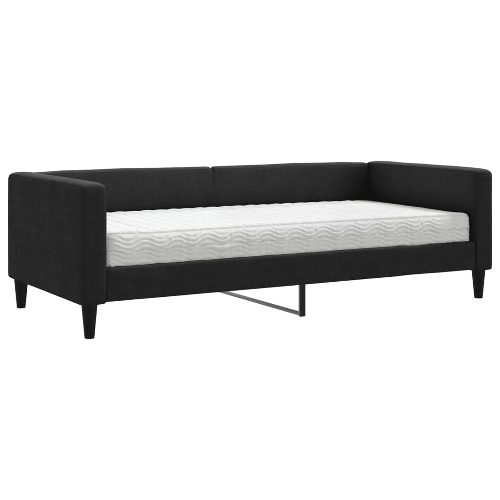 Daybed stoff - sort, 90 x 190 cm, med madrass - number 2.