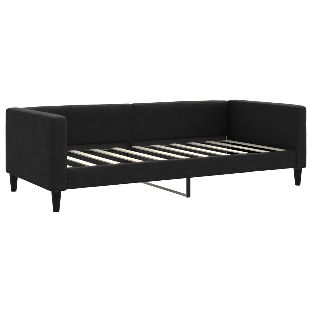 Daybed stoff - sort, 90 x 190 cm, med madrass - number 3.