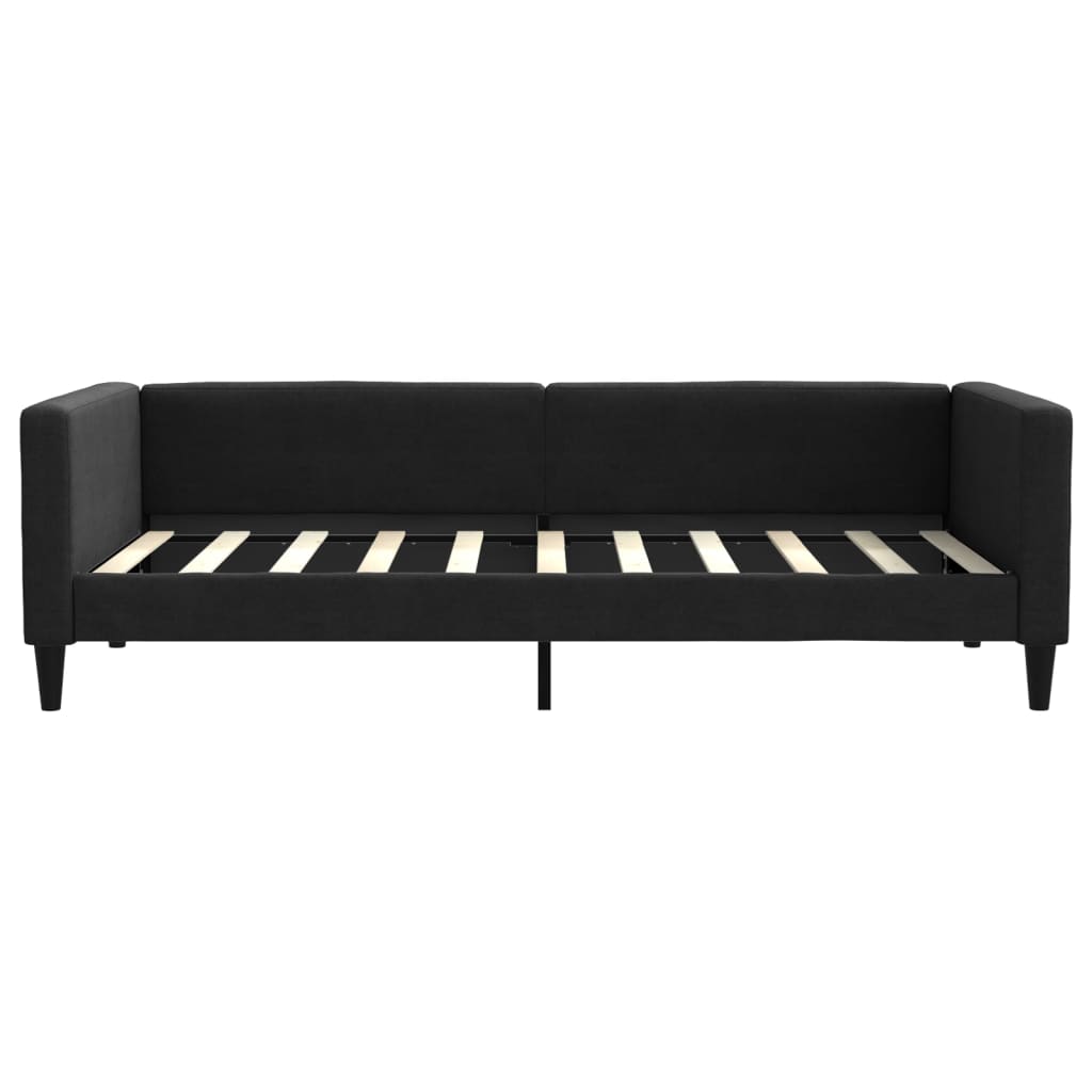 Daybed stoff - sort, 90 x 190 cm, med madrass - number 4.
